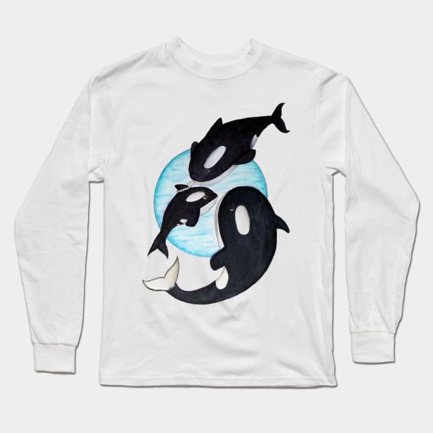 Save the Orcas! Long Sleeve T-Shirt by sherlawkwardfox